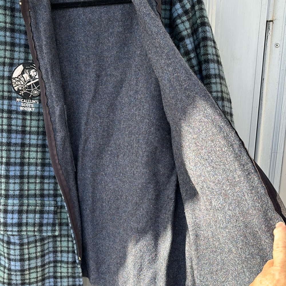 SWANDRI MEN’S BLUE BLACK CHECK MCCALLUMS SCOTS WHISKY WOOL JACKET-OS-RARE! - Picture 8 of 12